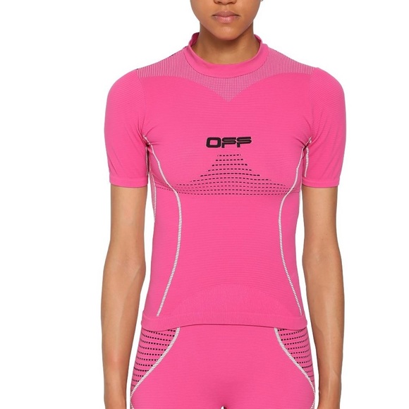 off white athletic shirt